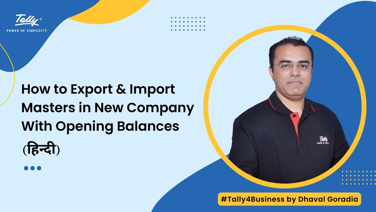 7 Easy Steps To Export And Import Masters In Tally Prime 7 Easy Steps To Export And Import Masters In Tally Prime